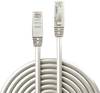 LINDY 48005 RJ45 sieťové káble, prepojovacie káble CAT 6 U/UTP 5.00 m sivá s ochranou 1 ks