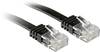 LINDY 47520 RJ45 sieťové káble, prepojovacie káble CAT 6 U/UTP 0.30 m čierna s ochranou 1 ks