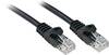 LINDY 48196 RJ45 sieťové káble, prepojovacie káble CAT 6 U/UTP 7.50 m čierna s ochranou 1 ks