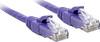 LINDY 48120 RJ45 sieťové káble, prepojovacie káble CAT 6 U/UTP 0.30 m fialová s ochranou 1 ks