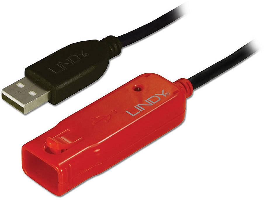 LINDY Cavo USB USB 2.0 Spina USB-A, Presa USB-A 8.00 m Nero 42780
