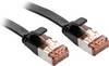 LINDY 47575 RJ45 sieťové káble, prepojovacie káble CAT 6 U/UTP 10.00 m čierna s ochranou 1 ks