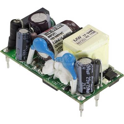 Elektronická doska plošných spojov s kondenzátormi a transformátormi.