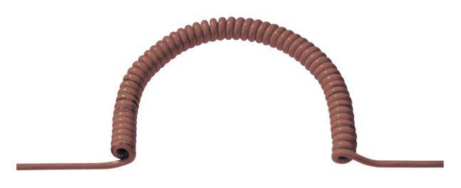 Cavo a spirale BACHMANN 3G1,5 arancione1,5-7,5 m, HO7BQ-F gomma/PUR