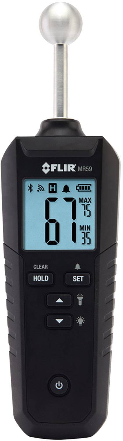 FLIR MR59 Misuratore di umidità per materiali Range di umidità materiali da costruzione (intervallo) 0 fino a 100 % Range di misura umidità del legno