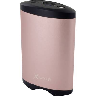 Xlayer Plus Heat powerbanka 5200 mAh  Li-Ion akumulátor  ružovozlatá 
