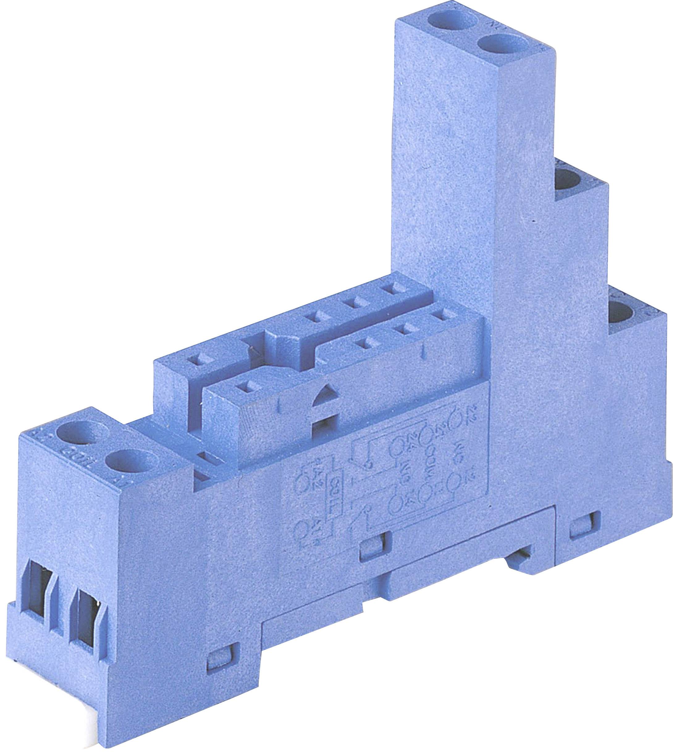Finder 95.75 Zoccolo per relè Finder 40.52, Finder 40.61, Finder 44.52, Finder 44.62 (L x L x A) 73.1 x 15.5 x 54 mm 1 pz.