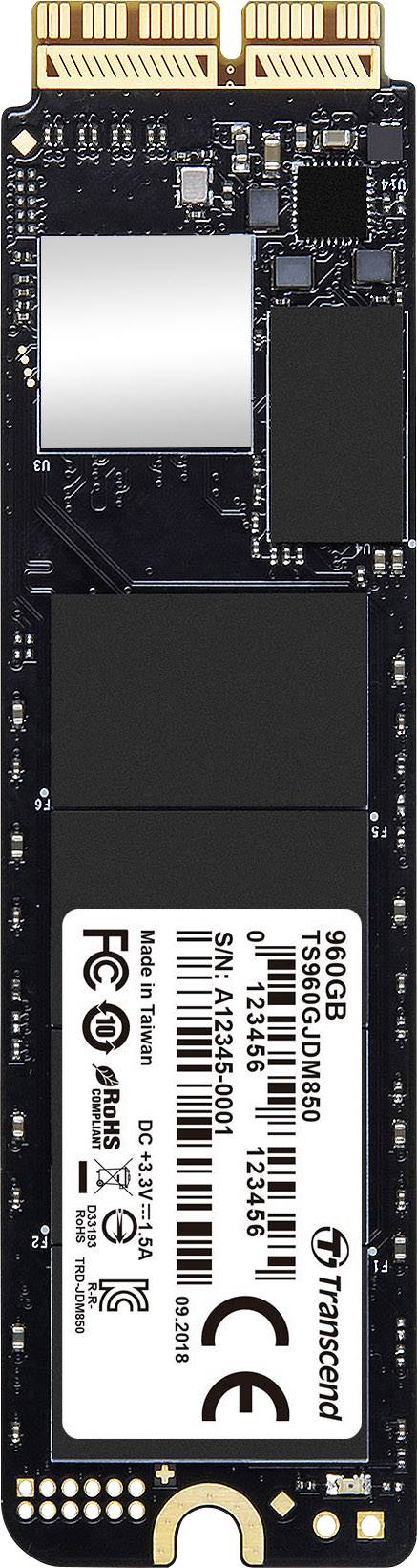 Transcend JetDrive™ 850 Mac 960 GB SSD interno NVMe/PCIe M.2 M.2 NVMe PCIe 3.0 x4 Dettaglio TS960GJDM850