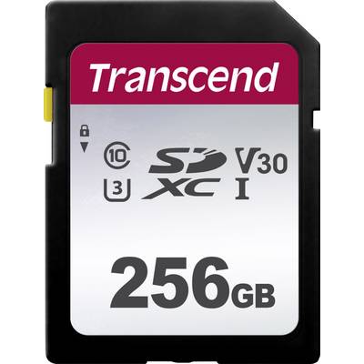 SD pamäťová karta od Transcendu s kapacitou 256 GB. Vhodná pre rýchle prenosy dát s rýchlostnou triedou V30 a U3.