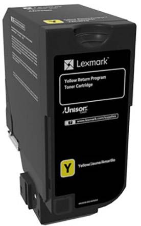 Lexmark CS720 CS725 CX725 vratný toner originál žltá Maximálny rozsah stárnek 3000 Seiten