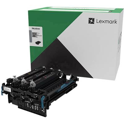Atramentová kazeta a balenie od Lexmark, model 78C0ZV0, pred bielym pozadím.