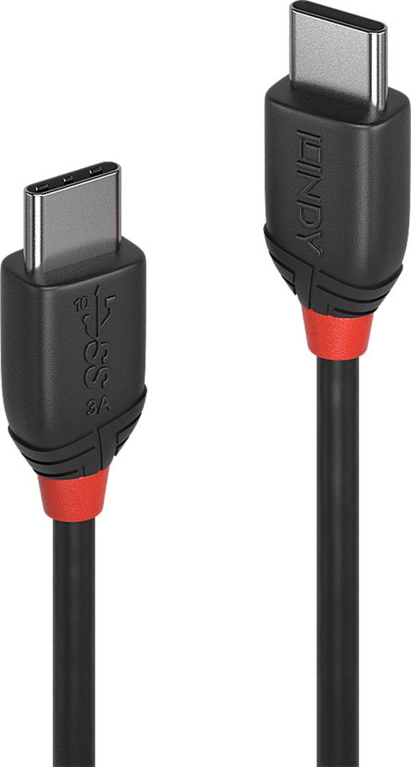 LINDY USB kábel USB 3.2 Gen2x2 USB-C ® zástrčka, USB-C ® zástrčka 1.50 m čierna obojstranne zapojiteľná zástrčka 36907