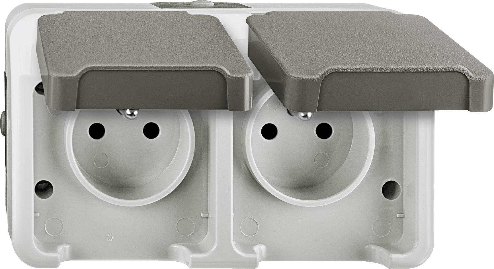 Merten Presa di corrente AQUASTAR Grigio luminescente MEG2520-8029 1 pz.