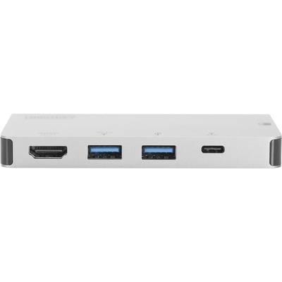 USB-C hub s HDMI portom, dvoma USB portami a dodatočným USB-C portom.