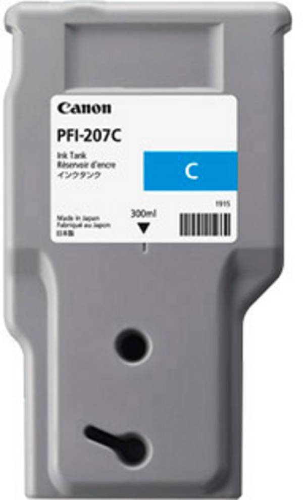 Canon PFI-207 C atramenty originál náhradný Canon 8790B001 zelenomodrá