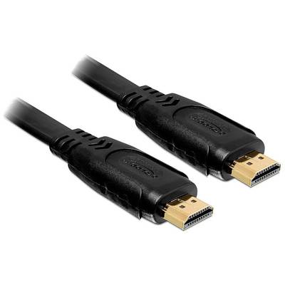 Delock HDMI prepojovací kábel Zástrčka HDMI-A, Zástrčka HDMI-A 2.00 m čierna 82670 4K UHD HDMI kábel-0