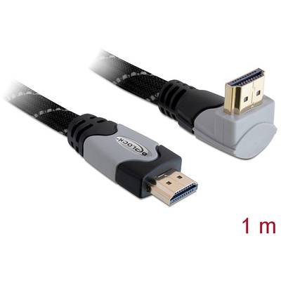 Delock HDMI prepojovací kábel Zástrčka HDMI-A, Zástrčka HDMI-A 1.00 m čierna 82993  HDMI kábel