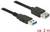 USB 3.0 predlžovací kábel s mužským a ženským konektorom, čierny, dĺžka cca 2 metre.