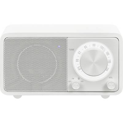 Sangean WR-7 Genuine Mini stolný rádio FM Bluetooth  možné znovu nabíjať biela