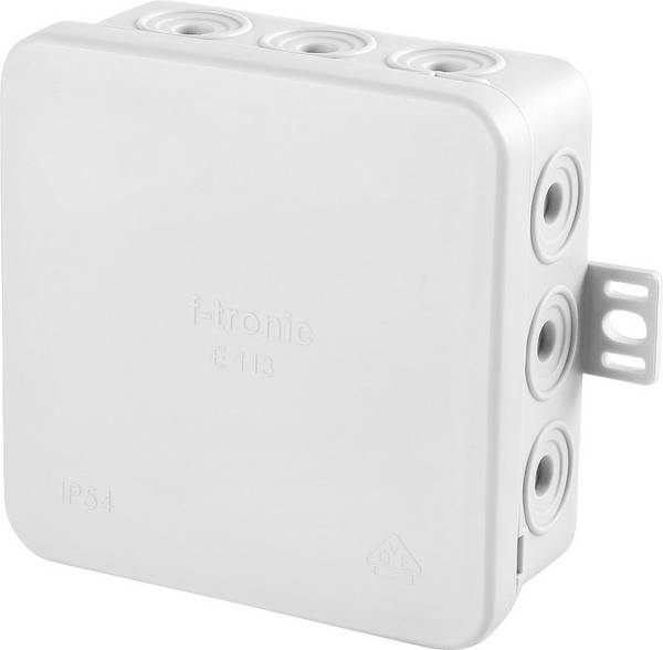 F-Tronic 7340038 rozbočovacie krabice (d x š x v) 85 x 85 x 40 mm svetlo sivá IP54 10 ks