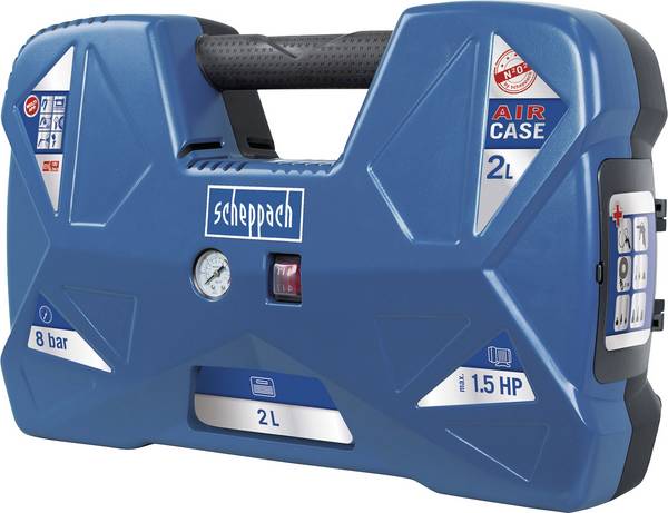 Scheppach piestový kompresor Aircase 2 l 8 bar