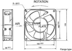Nmb Minebea 4715ms 23t B5a Axialny Ventilator 230 V Ac 174 M H D X S X V 119 X 119 X 38 Mm Conrad Sk