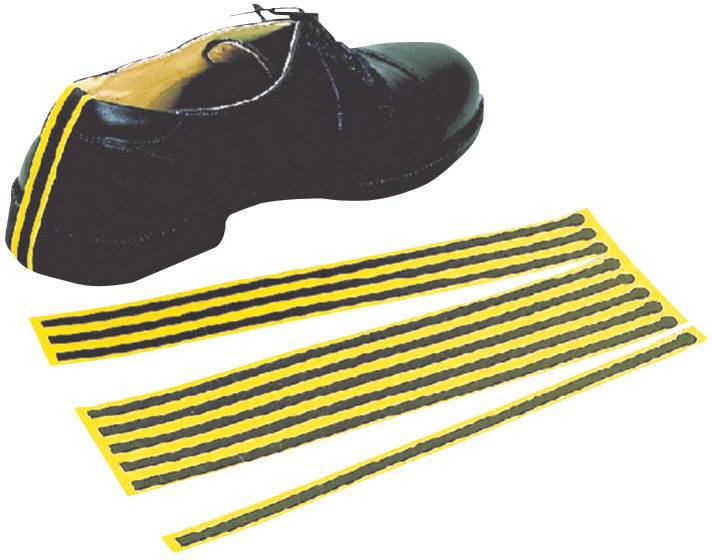 BJZ Strisce di messa a terra monouso per scarpe ESD 10 pz. Giallo, Nero C-199 2151-C
