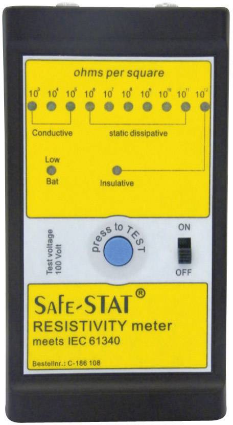 BJZ C-186 108 Kit tester ESD Superficiale, Resistenza , Dispersione incl. Custodia