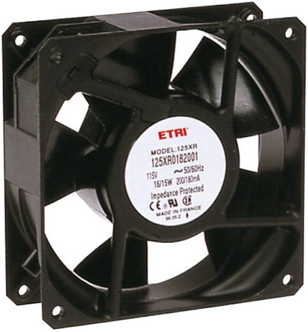 Ecofit 125XR0182000 axiálny ventilátor, 115 V/AC, 2640 l/min, (d x š x v) 119 x 119 x 38.9 mm, 125XR0182000