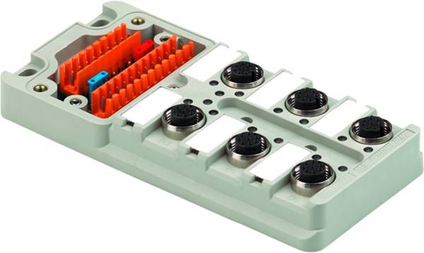 Weidmüller SAI-6-M 4P M12 UT 1705931000 pasívny box senzor/ aktor rozdeľovač M12 s kovovým závitom 2 ks Piece