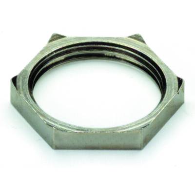 Šesťhranná matka z kovu, nezinkovaná, s plochým profilom. Často sa používa v mechanických aplikáciách na upevnenie.