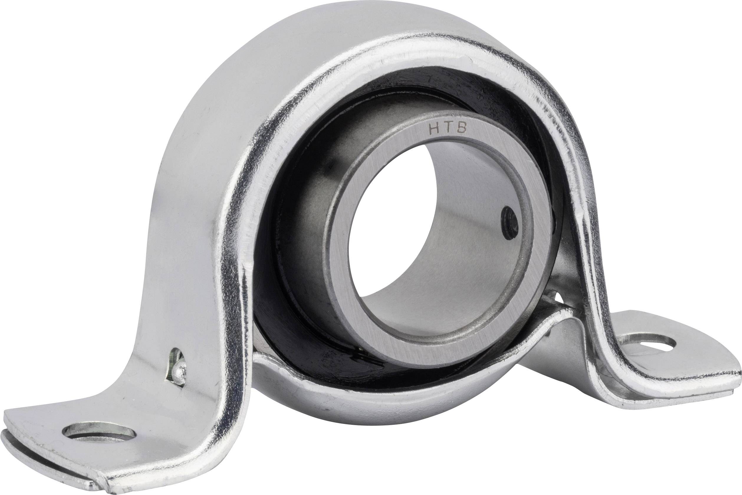 HTB SBPP 202 Staand lager Plaatstaal Boordiameter 15 mm Gatafstand 68 mm afbeelding