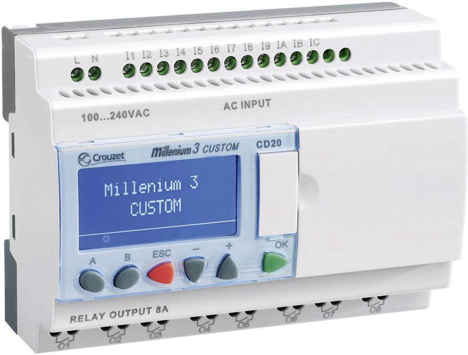 Crouzet 88974051 Millenium 3 Smart CD20 R PLC-aansturingsmodule 24 V/DC afbeelding