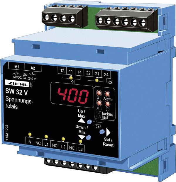 Ziehl SW32V relé pre monitoring napätia Počet reléových výstupov: 2