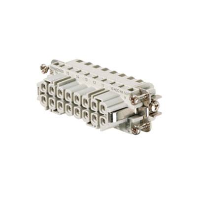 Biela elektrická svorka s viacerými otvormi a skrutkami na upevnenie káblov.