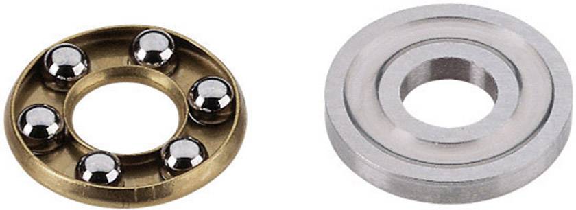 Reely Groefkogellager, axiaal Chroomstaal Binnendiameter: 6 mm Buitendiameter: 13 mm Toerental (max.): 10000 omw/min afbeelding