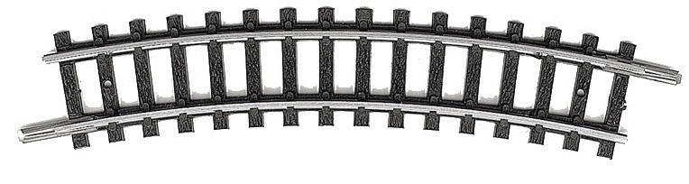 N Minitrix Rails T14914 Gebogen Rails 24 ° 194.6 Mm 10 Stuk(s)