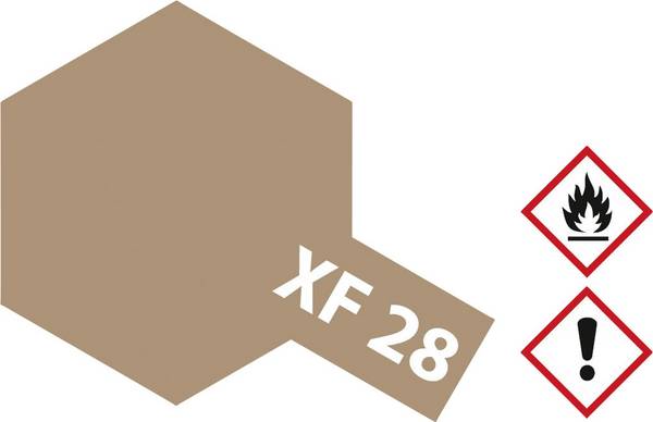 Tamiya akrylová farba tmavá meď (matná) XF-28 sklenená nádoba 23 ml
