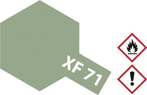 Tamiya akrylová farba kokpit zelená (matná) XF-71 sklenená nádoba 23 ml