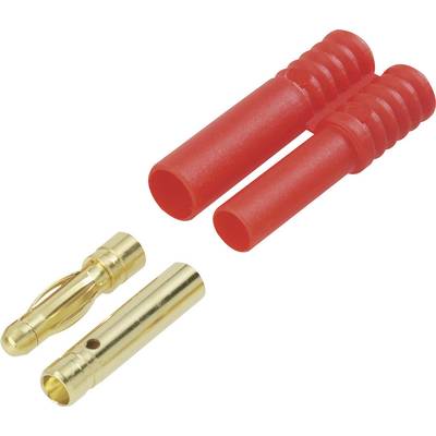 Modelcraft 71241+71243 zásuvkový konektor k prepojeniu akumulátora a regulátora RC modelu, zástrčkový konektor k prepoje