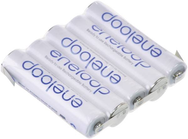 Panasonic eneloop Reihe F1x5 akupack - sada nabíjacích batérií 5Xmicro (AAA) spájkovacia špička v tvare Z Ni-MH 6 V 750 mAh