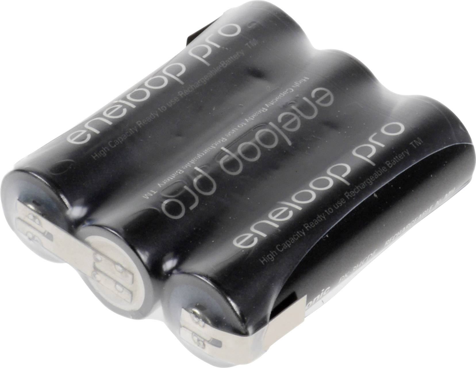 Pacco batteria 3x Stilo (AA) Panasonic eneloop Pro F1x3 linguette a saldare a Z NiMH 3.6 V 2450 mAh