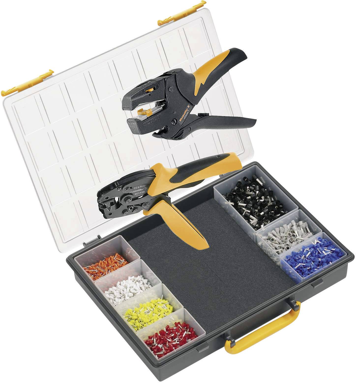 Kit pinza crimpatrice Boccola 0.14 fino a 6 mm² incl. Assortimento crimpatura con valigetta Weidmüller CRIMP-SET PZ 6 ROTO 9028680000