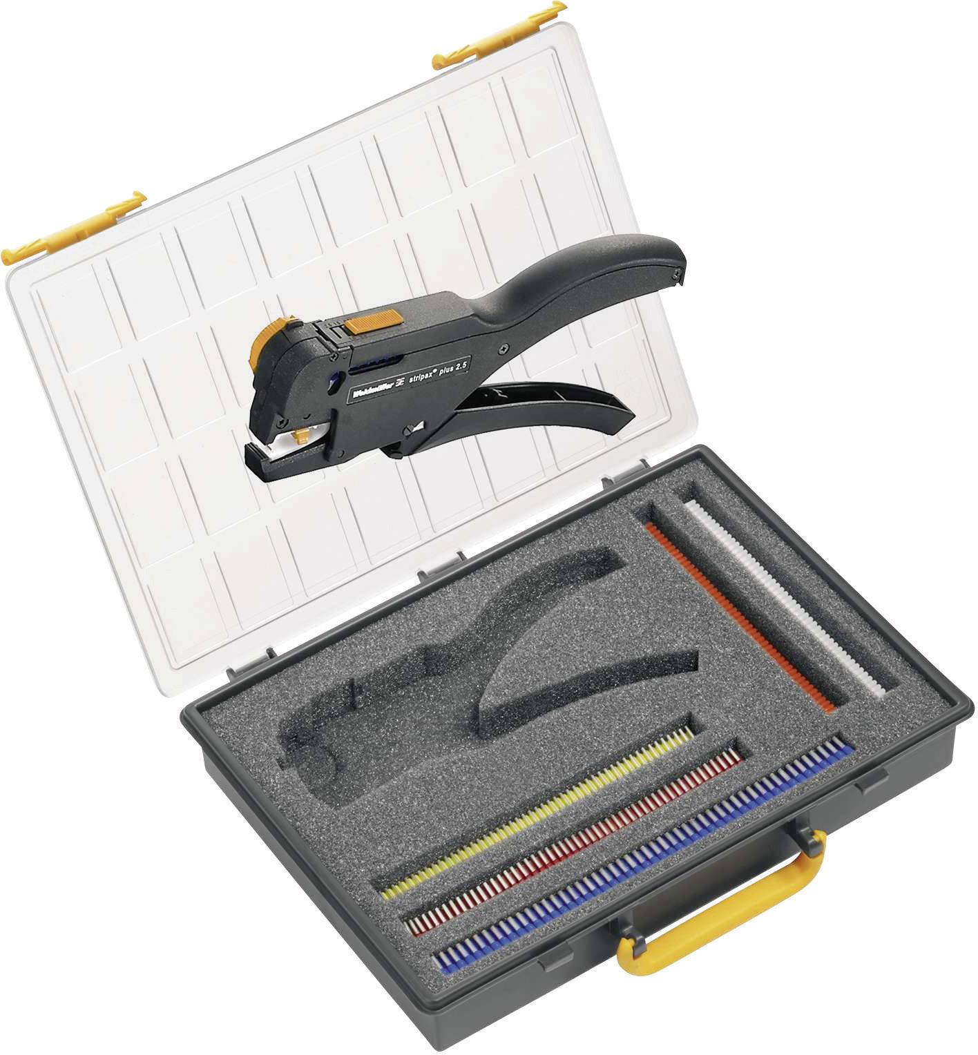 Kit pinza crimpatrice Boccola 0.5 fino a 2.5 mm² incl. Assortimento crimpatura con valigetta Weidmüller CRIMP-SET STRIPAX PLUS 9028770000