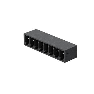 Čierny, obdĺžnikový elektronický konektor s desiatimi pripojovacími zásuvkami v dvoch radoch.