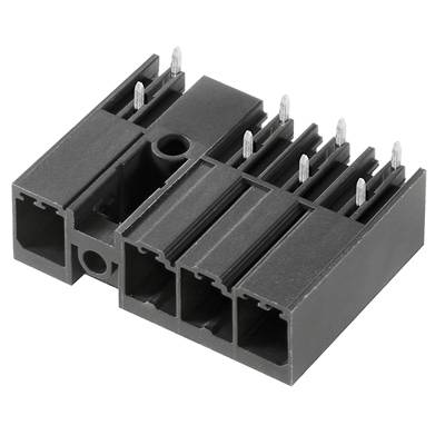 Čierny 8-kolíkový napájací konektor pre elektronické zariadenia, s viacerými kolíkmi na pripojenie a upevnenie.