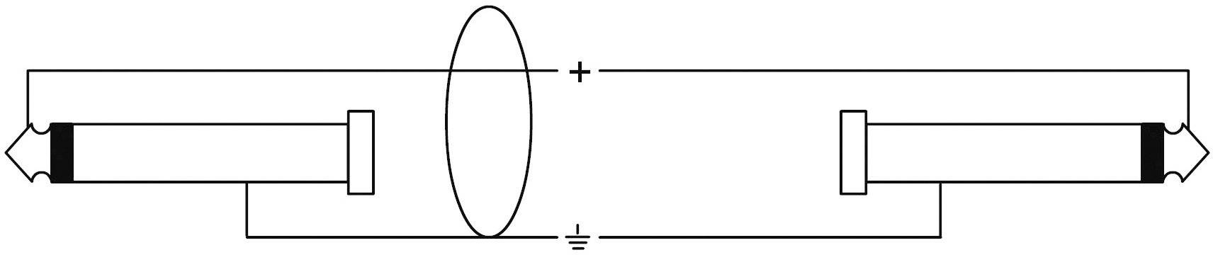 Elektrický schematický diagram: Sériové zapojenie s dvoma zdrojmi napätia, prepojené rezistorom a uzemnením.