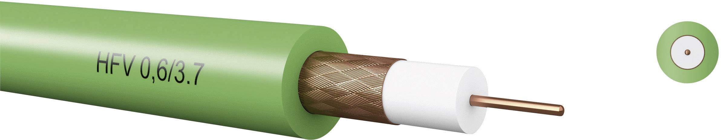 Kabeltronik 7406037S0 Cavo coassiale Diam. est.: 6 mm 75 Ω Verde Merce a metro