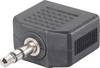 SpeaKa Professional SP-7870244 jack audio Y adaptér [1x jack zástrčka 3,5 mm - 2x jack zásuvka 3,5 mm] čierna