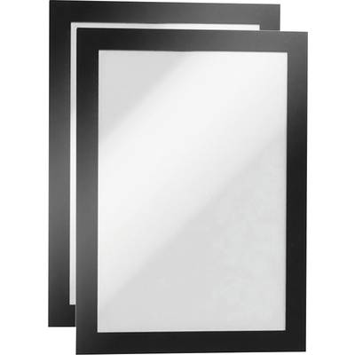 Dva čierne obrazové rámy s bielymi pozadiami, ktoré sú mierne posunuté jeden cez druhý.